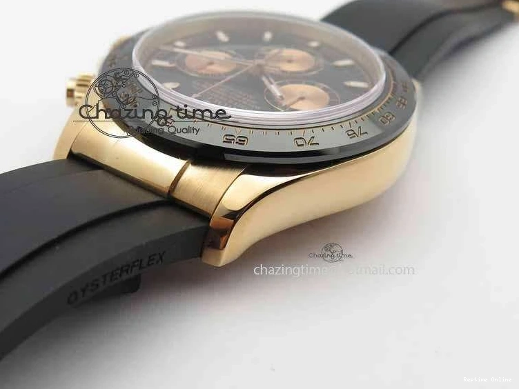 0511 Daytona 116515 Noob 1:1 Best Edition Black RG Dial On Black Rubber Strap A7750 (Free Extra Strap) ZipUp 3743